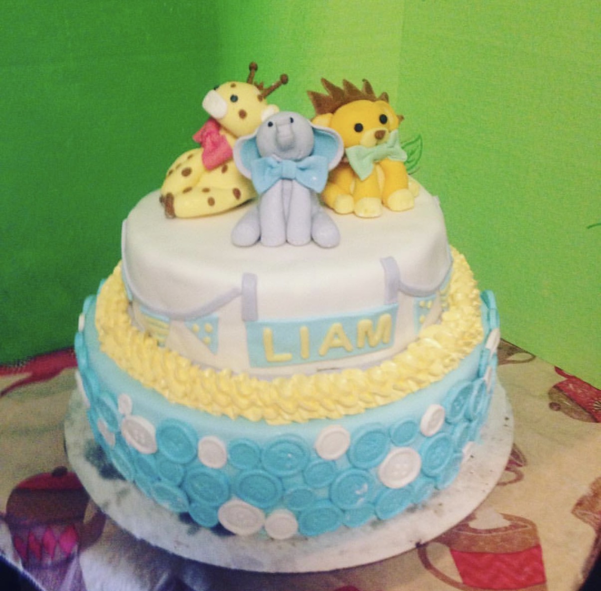 Cartoon character birthday cake