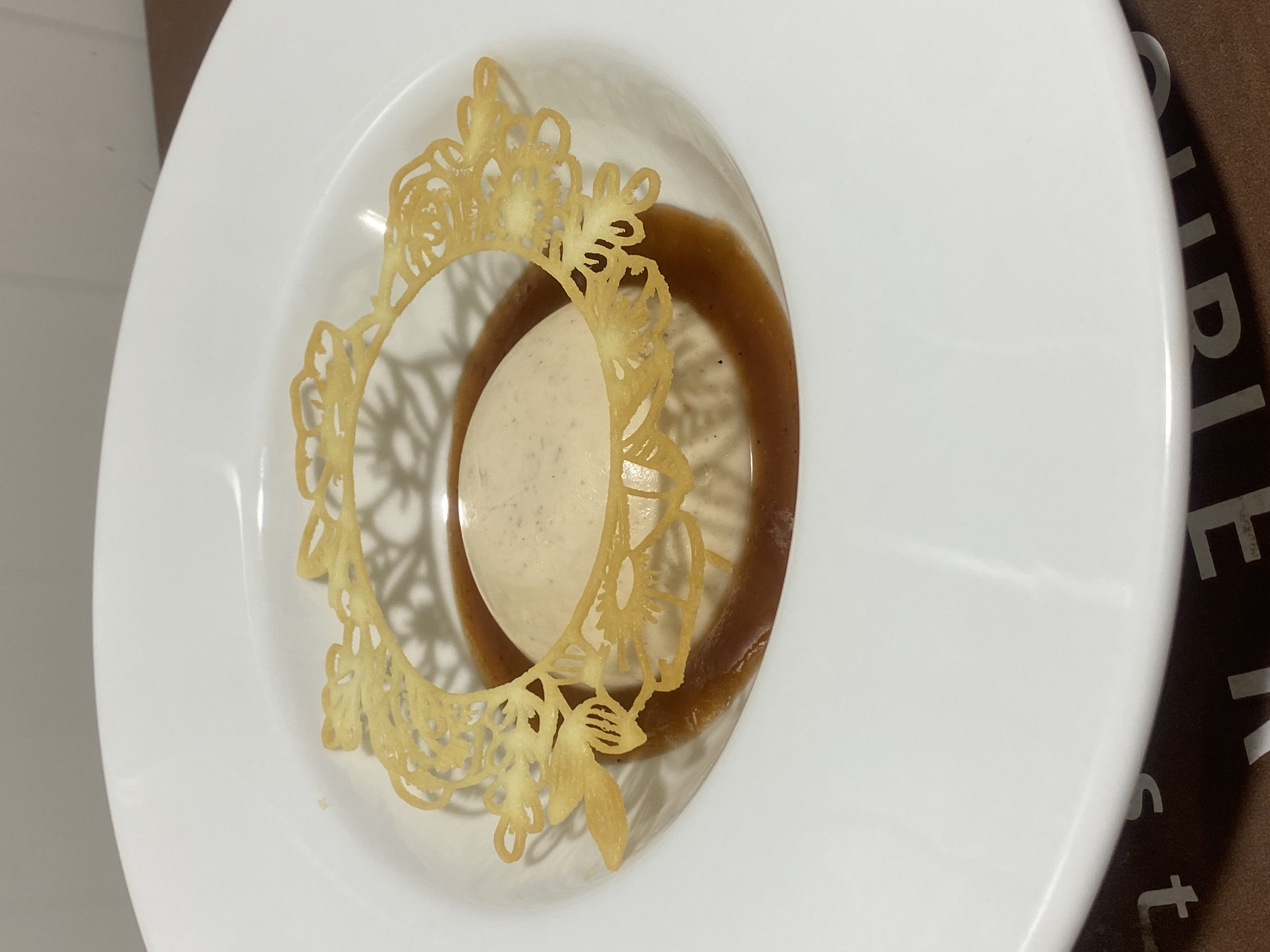 Plated seasonal tart